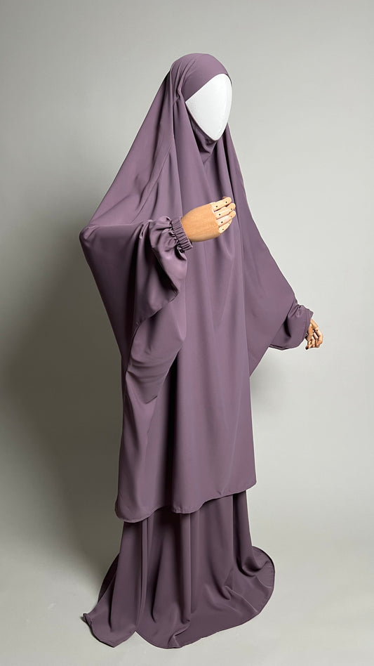 Sumayyah Two-Piece Jilbab Set with Skirt