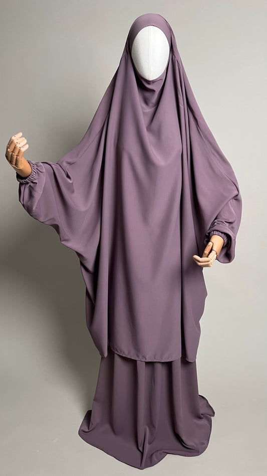 Sumayyah Two-Piece Jilbab Set with Skirt