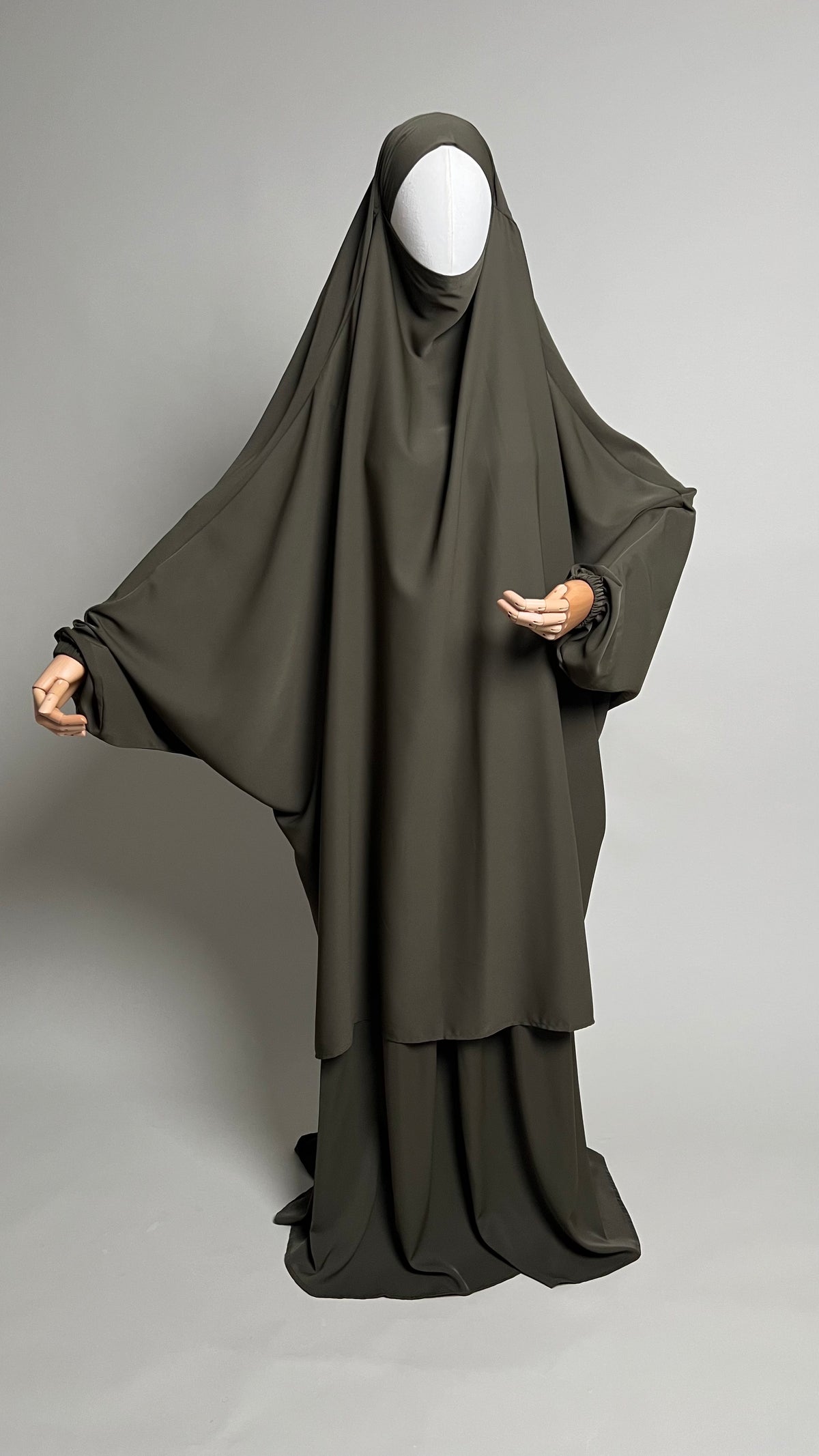 Sumayyah Two-Piece Jilbab Set with Skirt