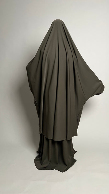Sumayyah Two-Piece Jilbab Set with Skirt